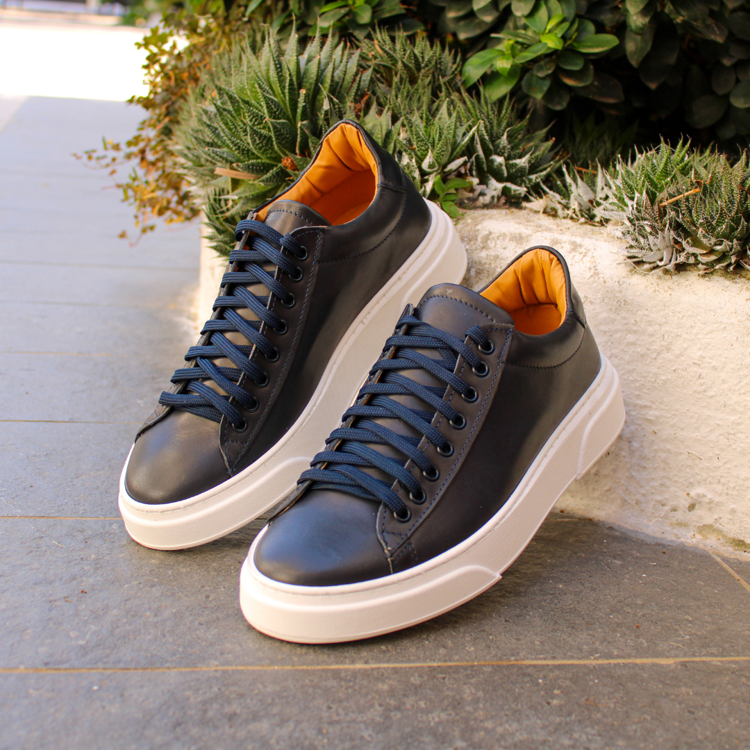 Zapatillas Casuales de Piel - segunda vista